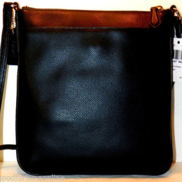 NWT Coach Black Leather Swingpack Crossbody North - Picture 3 of 6
